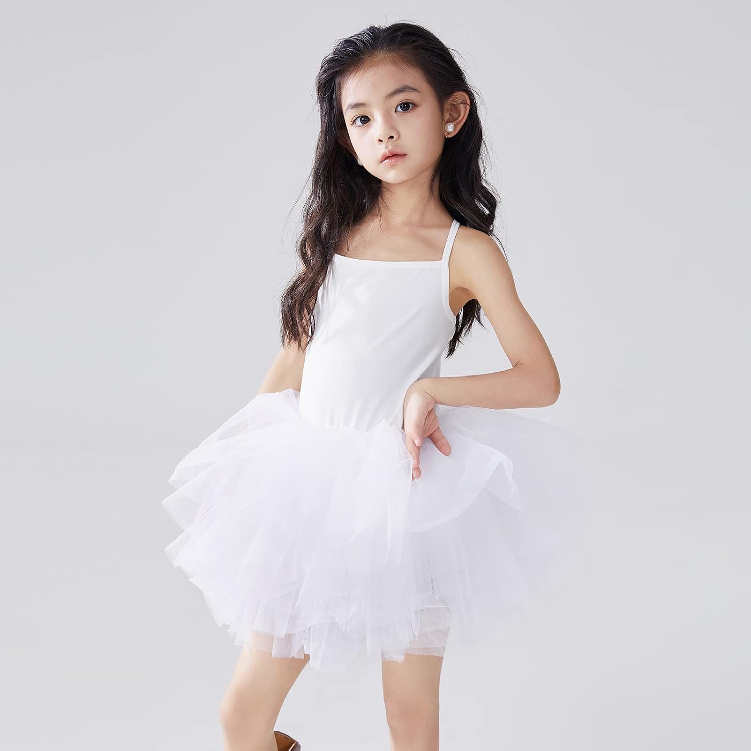 Tutu.kk Toddler Girls Ballet Skirted Leotards Strap Tutu Dress Party Outfits for Dance 18Months to 7t