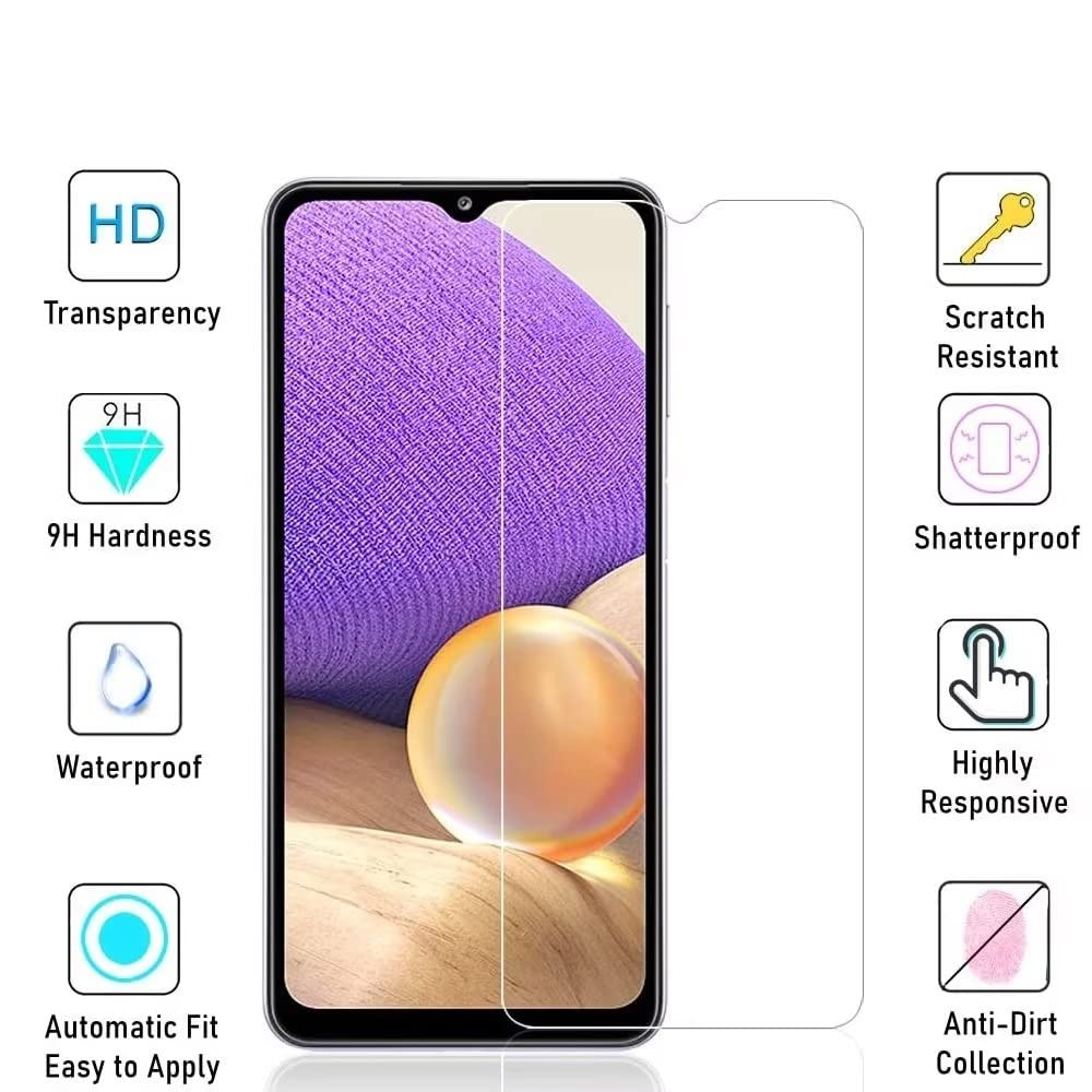 MIBZOR 2 Pezzi Vetro Temperato per Oukitel C5 / Oukitel C7 / C3 / C2 / C1 (6.52) Pellicola Prottetiva Durezza 9H 0,33mm Trasparente Pellicola Schermo, HD Trasparenza Protettiva Film