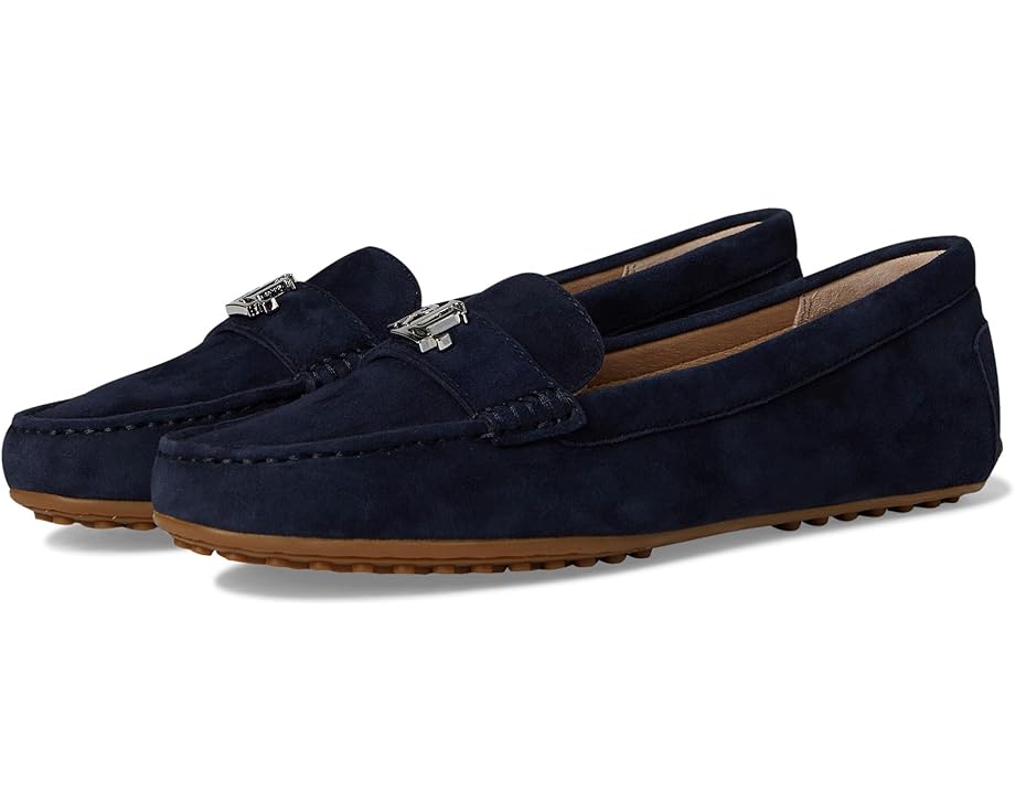 Lauren Ralph Lauren Barnsbury Suede Loafers - Pair View