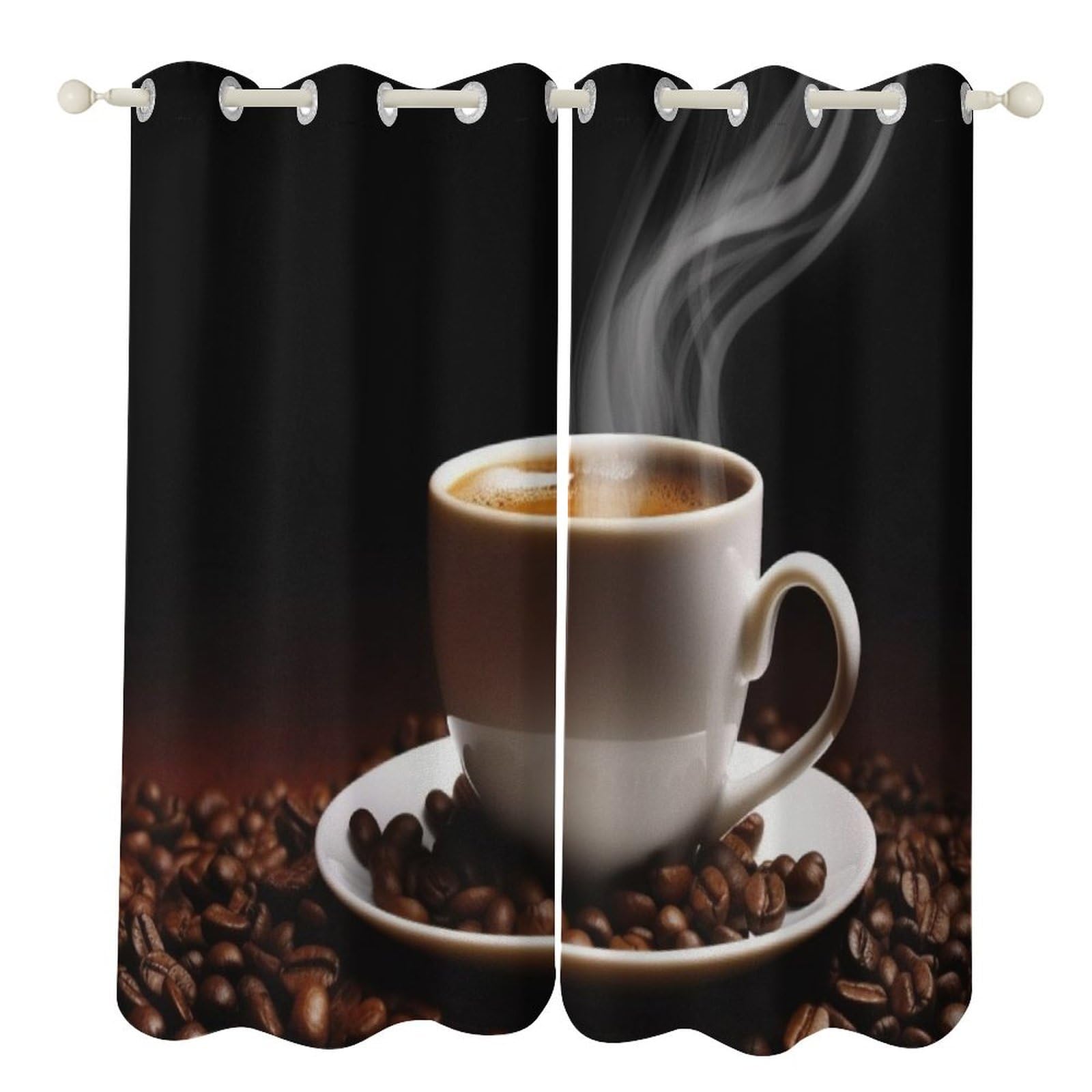 Rideaux occultants thermiques isolants pour chambre et cuisine contre le froid