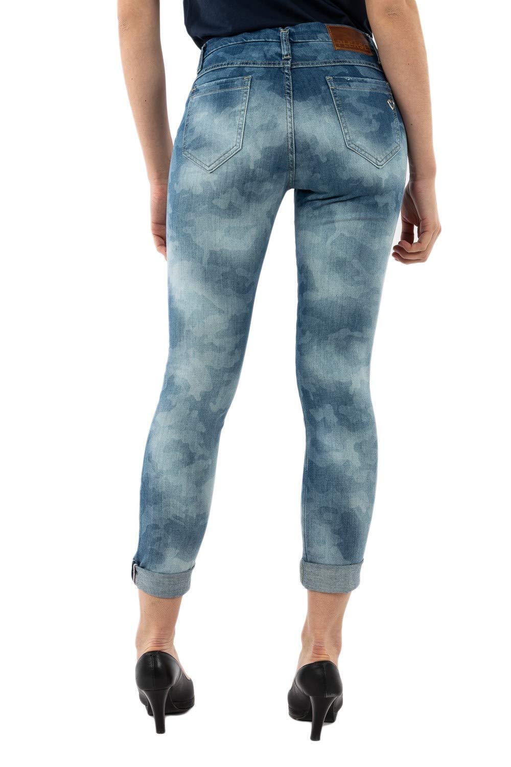 Please Pantaloni p57e 1670 blu denim