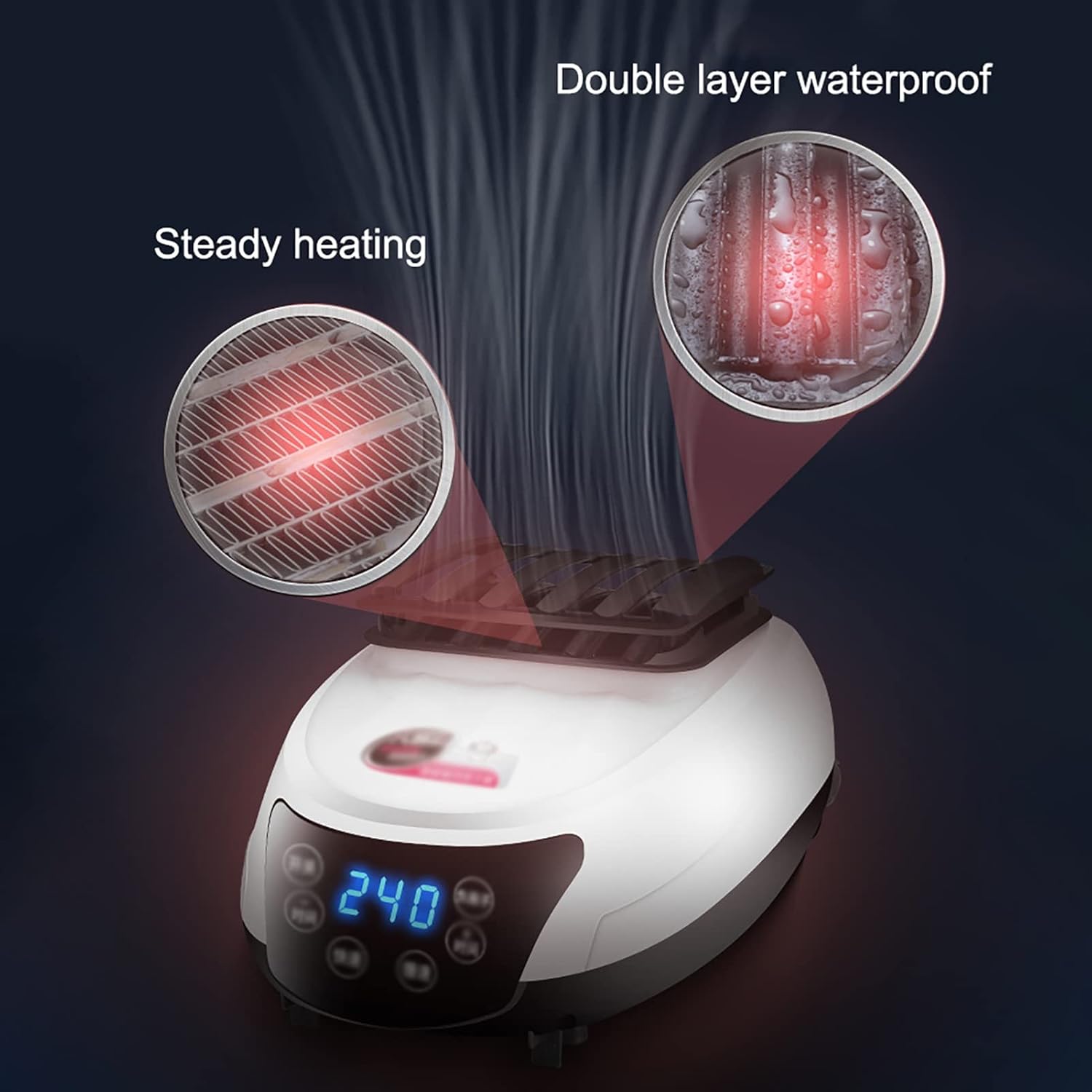 Electric Clothes Dryer with Timing & Remote Control Portable Mute Silent Electric Warm Air Dryer Clothes, for Home Household Cloth Drying