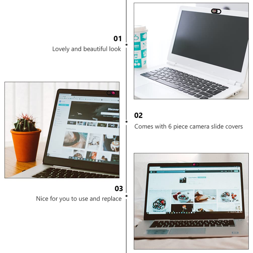 SOLUSTRE 18stücke Teiliges Cartoon Laptop Webcam-Abdeckung Mit Herz Und Lippenmuster Privatsphäre-Schutz Für Computer Und Handys Leicht Zu Handhaben Langlebig Und Stylisch