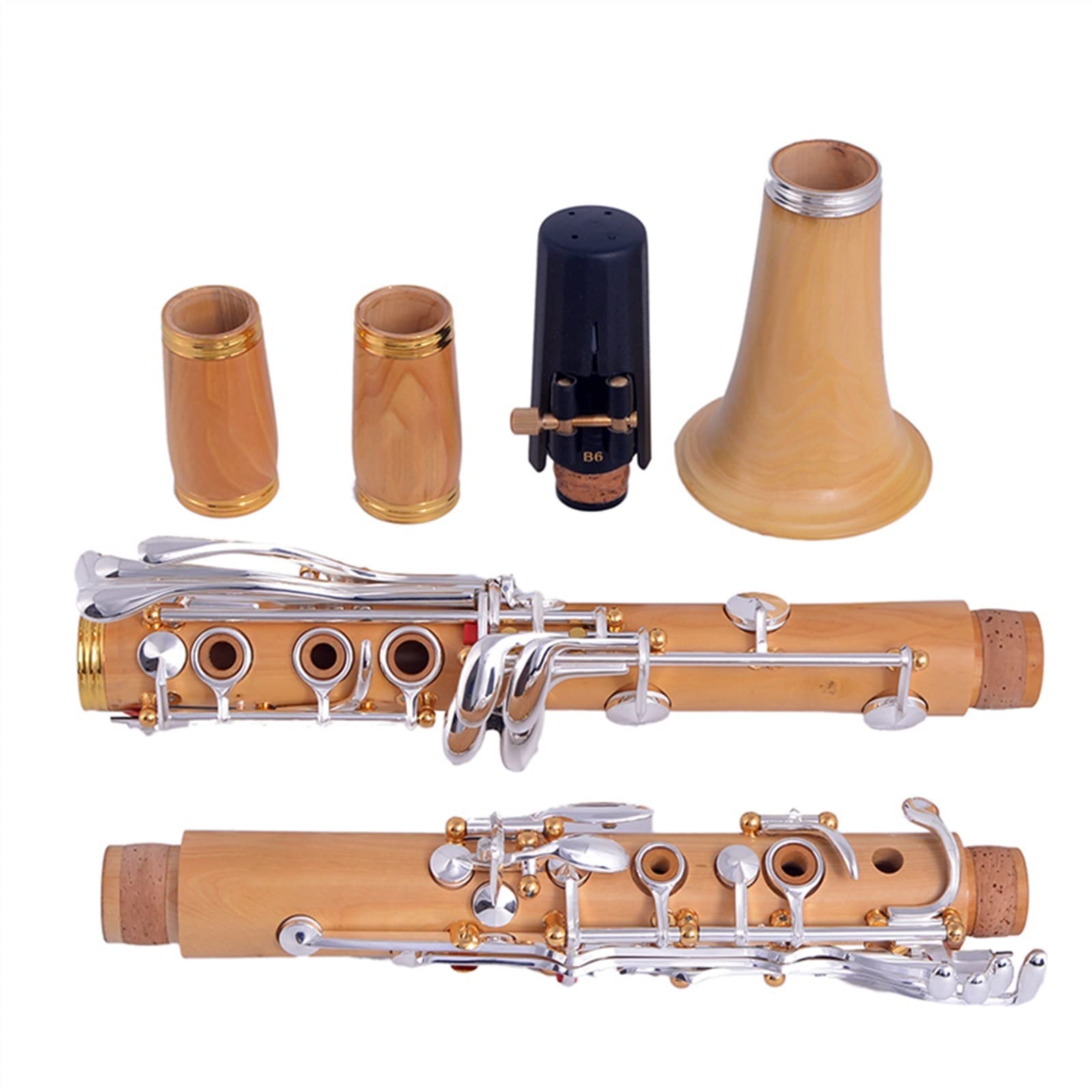 principianti Clarinetto Clarinetto Professionale In Legno Di Bosso Clarinetto In Sib 18 Tasti Per Principianti E Musicisti Professionisti Strumenti a fiato