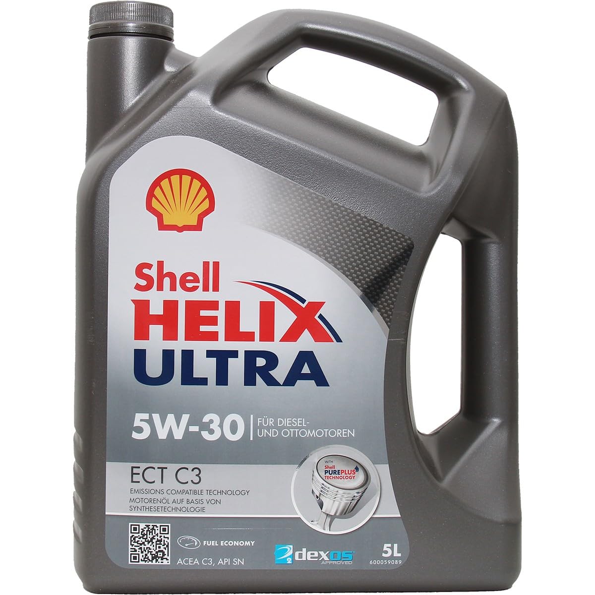 Shell HELIX ULTRA ECT C3 5W30 Huile Moteur, 5L, or