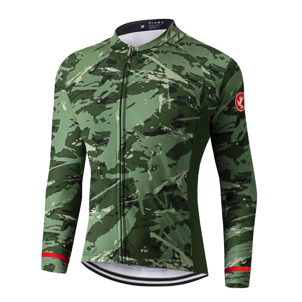 UGLY FROG Plaid Malerei Designs Winter MTB Radsport Trikots Shirts für Herren Pro Thermo Lang