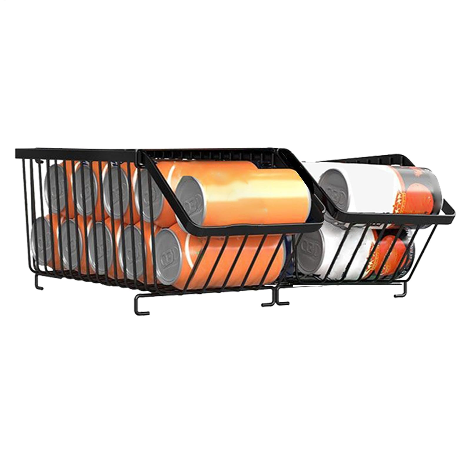 Étagère de rangement pour boîtes de conserve et tri des aliments de cuisine en fer