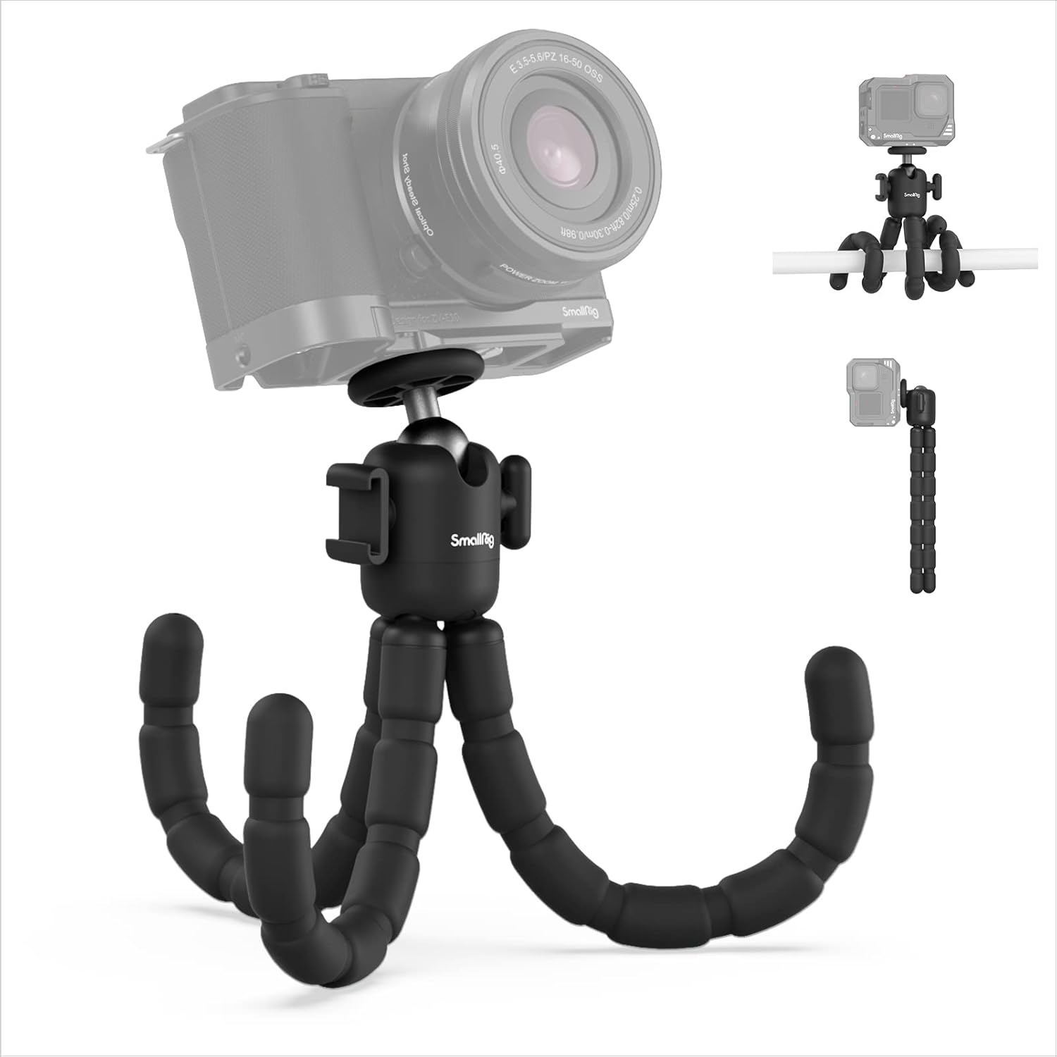 SmallRig Camera Tripod, Mini Smartphone Flexible Tripod
