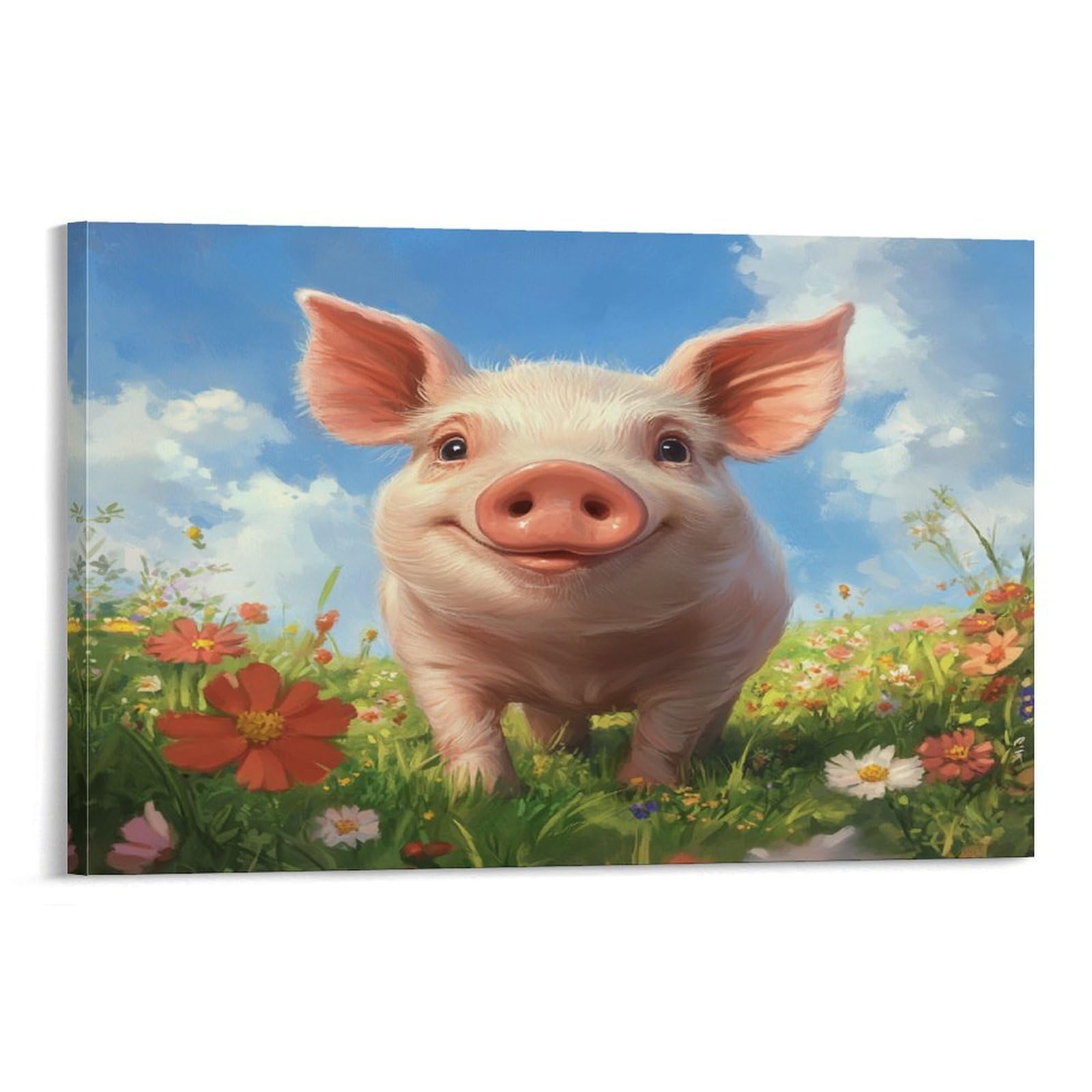 Cochon Murale Décoration Toile Idéale pour Salon Chaleureux - 6