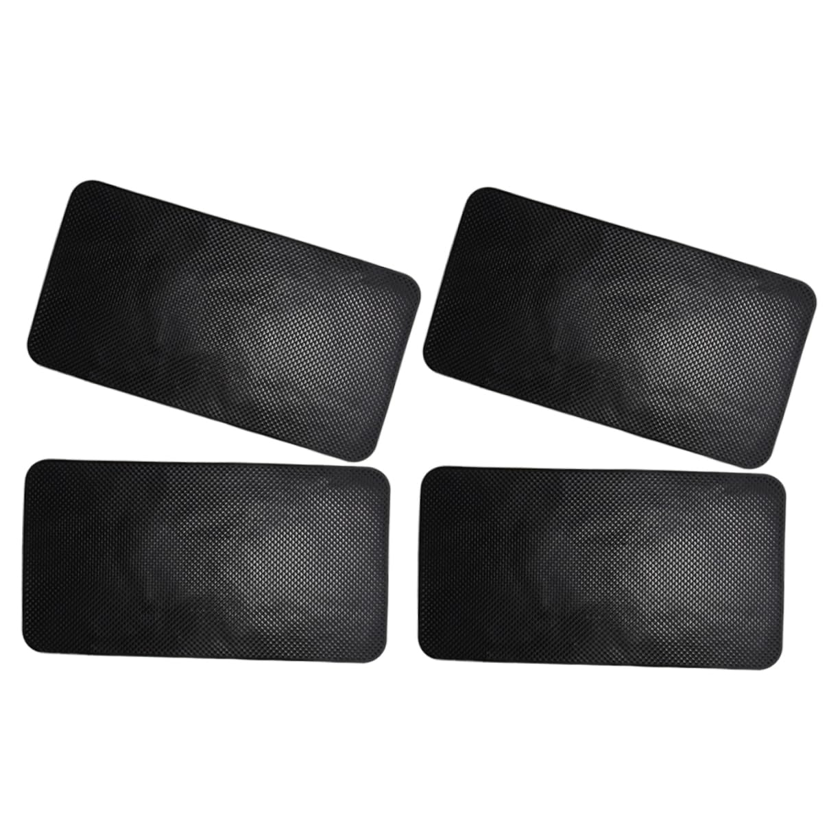 PRETYZOOM 4pcs Car Storage Mat Car Non Slip Sticky Mat Dashboard Anti-Slip Pad Car Dashboard Accessories Car Dashboard Pad Auto Dashboard Pad Non-Slip Car Dashboard Mat Number Pads Black