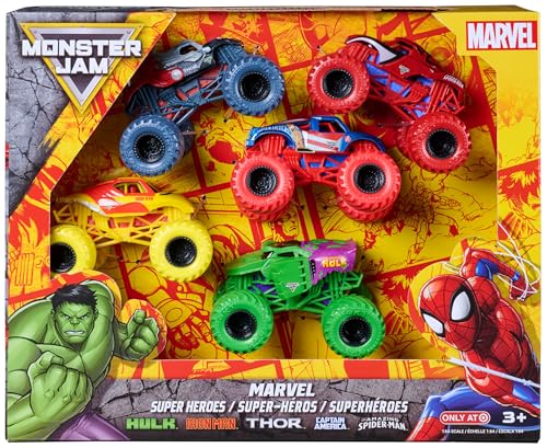 Monster Jam Toy Vehicle Truck 1To64 Marvel 5PK M03 TRGX