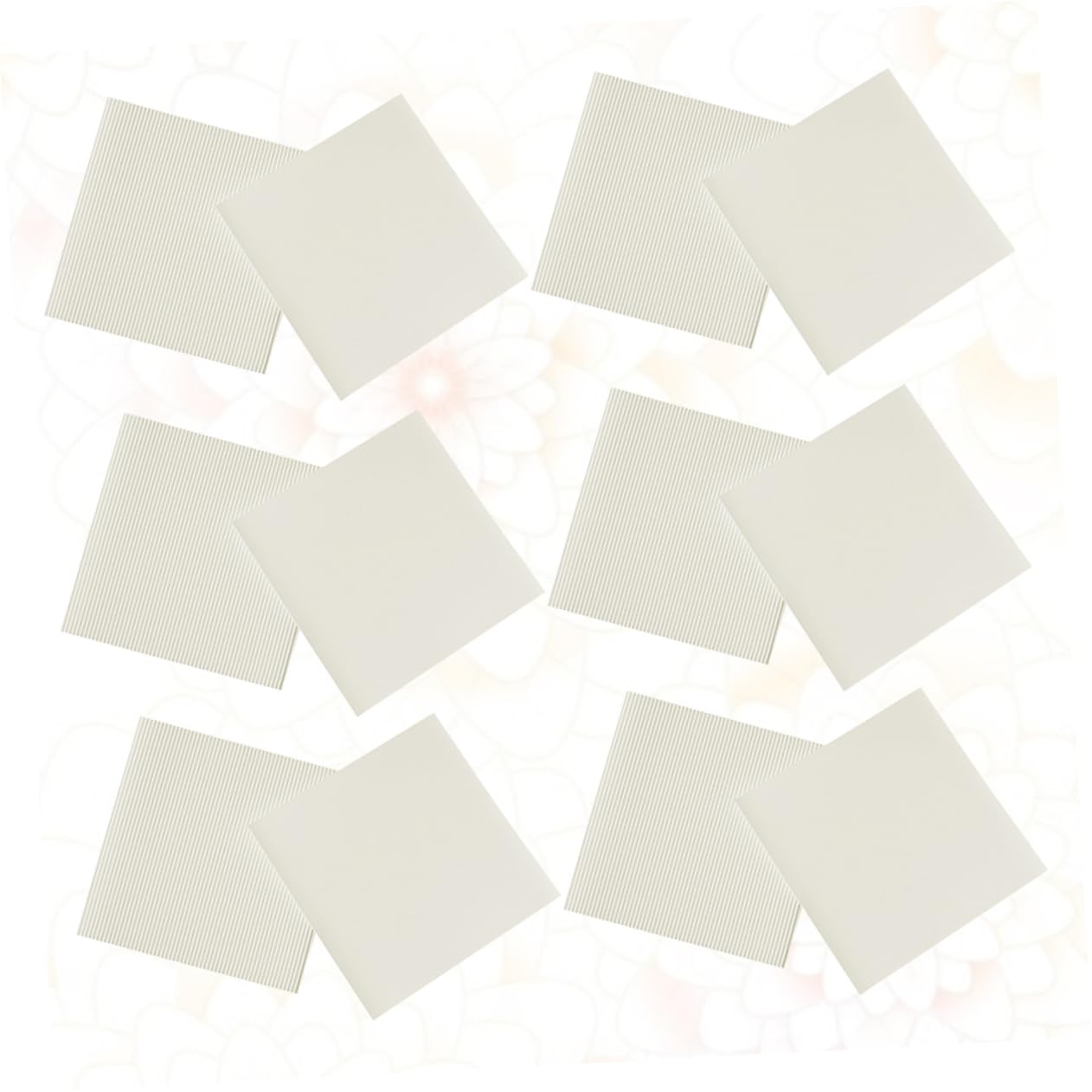 PRETYZOOM 100 Fogli di Carta Ondulata Bianca Antiolio per Pizza da 8 Pollici, Accessorio Cucina per Pizzerie e Preparazione di Pizza e Dolci