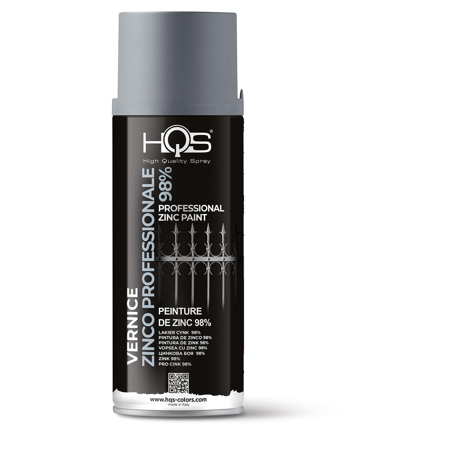 HQS Bomboletta Spray di Vernice Zinco Professionale 98% 400m (6)