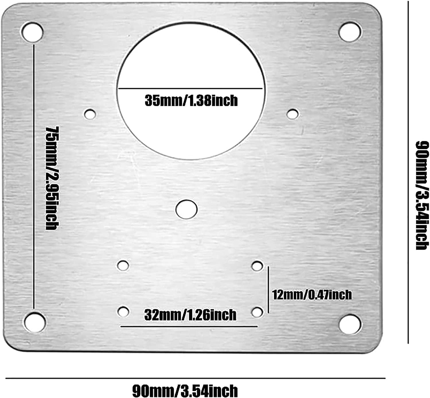 Cabinet Hinge Repair Plate - Stainless Steel Kit -7 Cabinet Hinge Repair Plate - Stainless Steel Kit -7