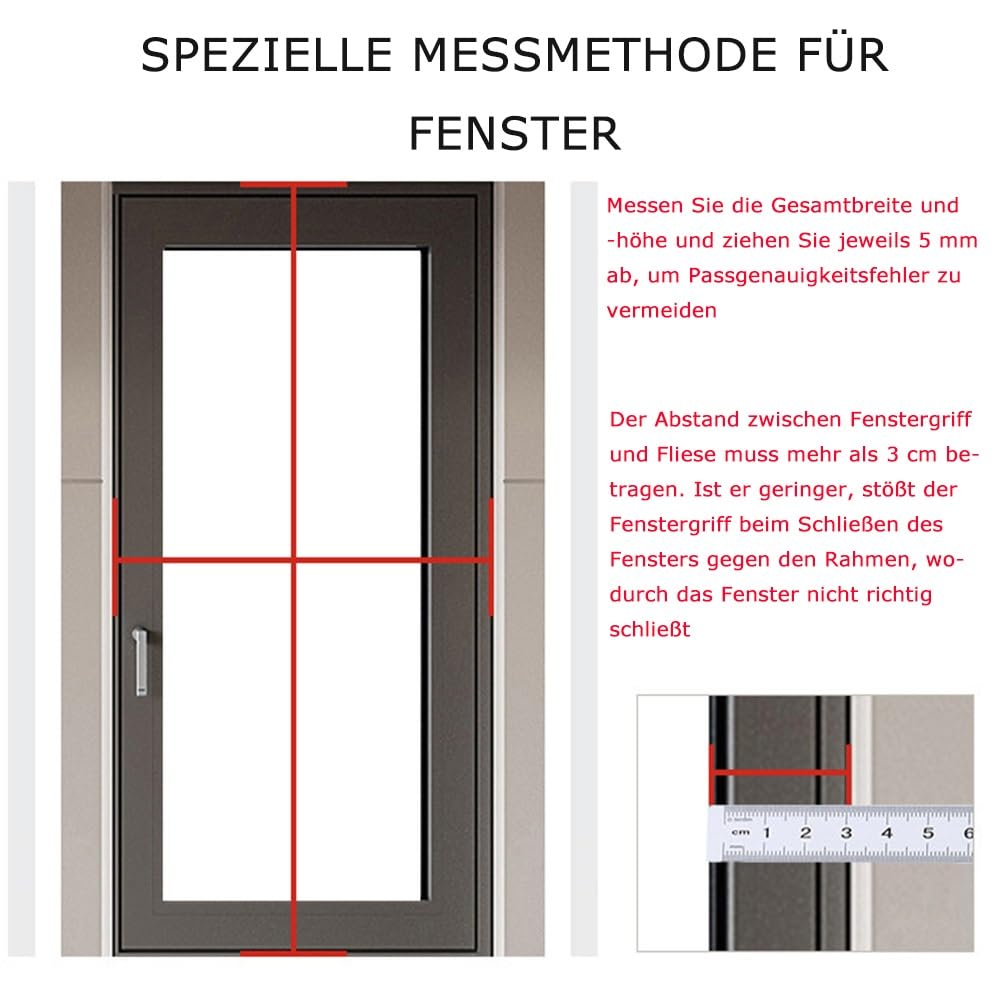 Anpassen Fenster Balkontür Dachfenster Rollo mit Aluminium-Rahmen, Insektenschutz-Rollo Fenster - Verschiedene Größen und Farben, Fensterrollo Gegen Mücken