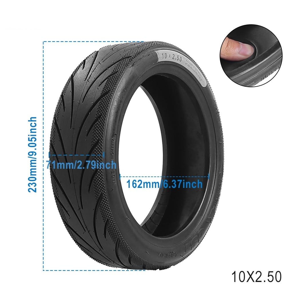 Pneus pour Trottinette électrique,Pneu adapté pour Trottinette électrique(Noir)