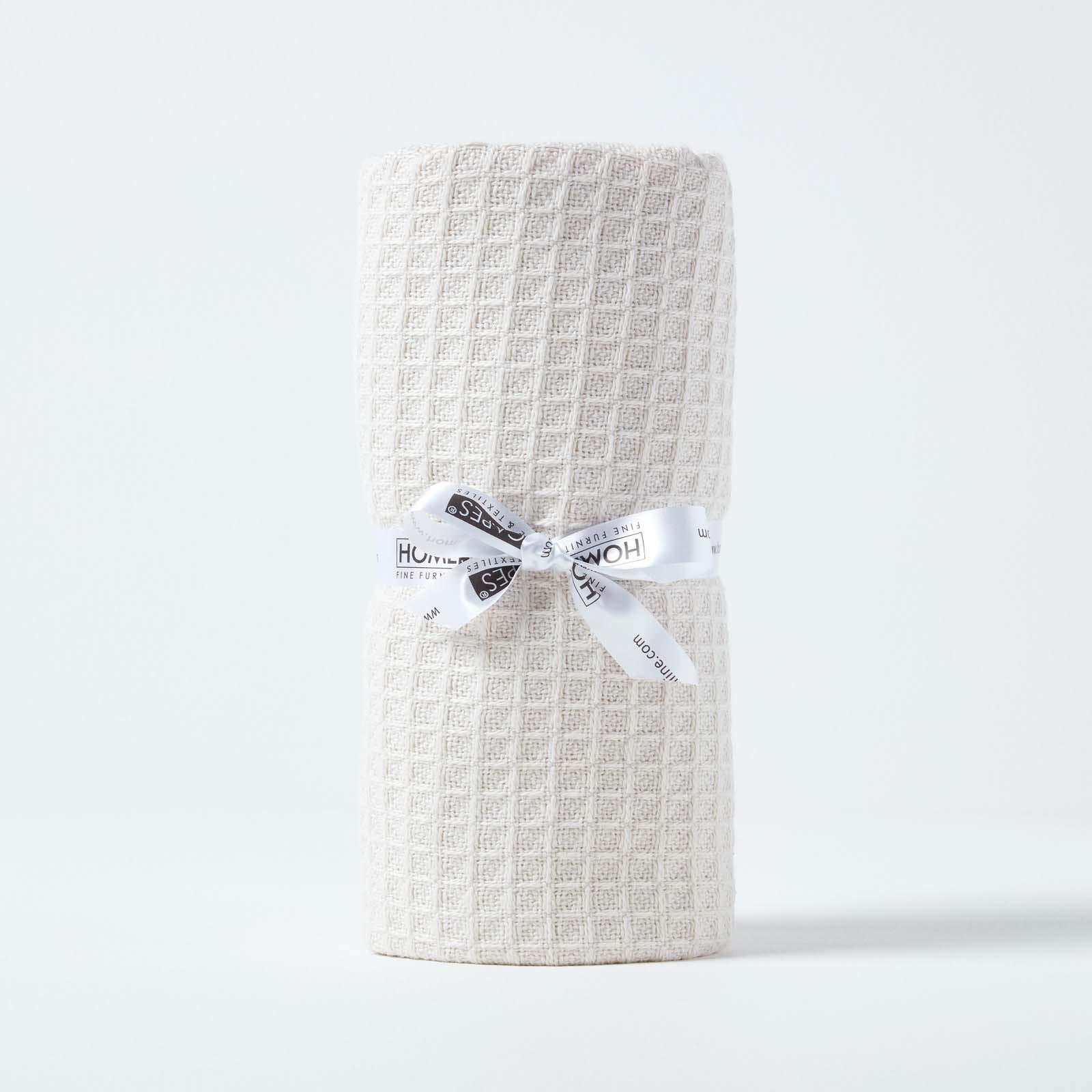 (125 X 150 Cm, Natural) Organic Cotton Waffle Baby Blanket Homescapes