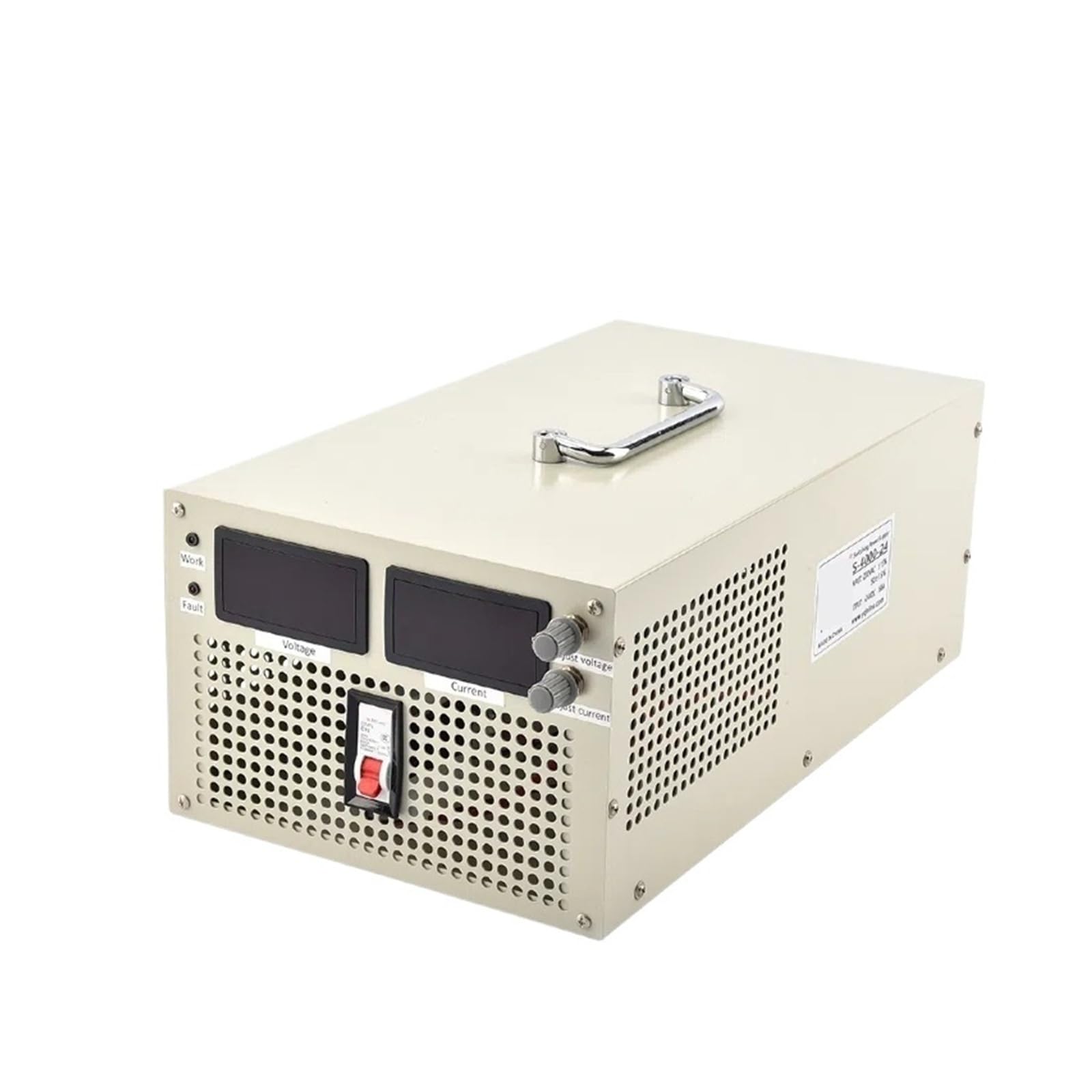Zasilacz impulsowy prądu stałego 5000 W, przemysłowy, AC na DC, 24 V~500 V, regulowany, z podwójnym wyświetlaczem cyfrowym Kontrola o wysokiej czułości(0-48V 0-104A)