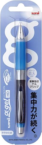 Miniatura 2 de Uni Alpha-Gel Shaker M5618GG1P.66, lapicero trazo blando 0,5 mm (rosa), Azul Royal