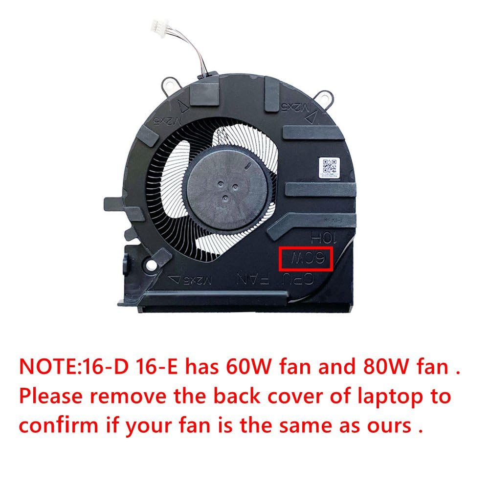 Ventilateur de refroidissement pour ordinateur portable de rechange compatible avec HP Victus 16-D 16-E 16-e0011ns RTX3050 Version TPN-Q263 TPN-Q264 Ventilateur silencieux EG75070S1-C700-S9A