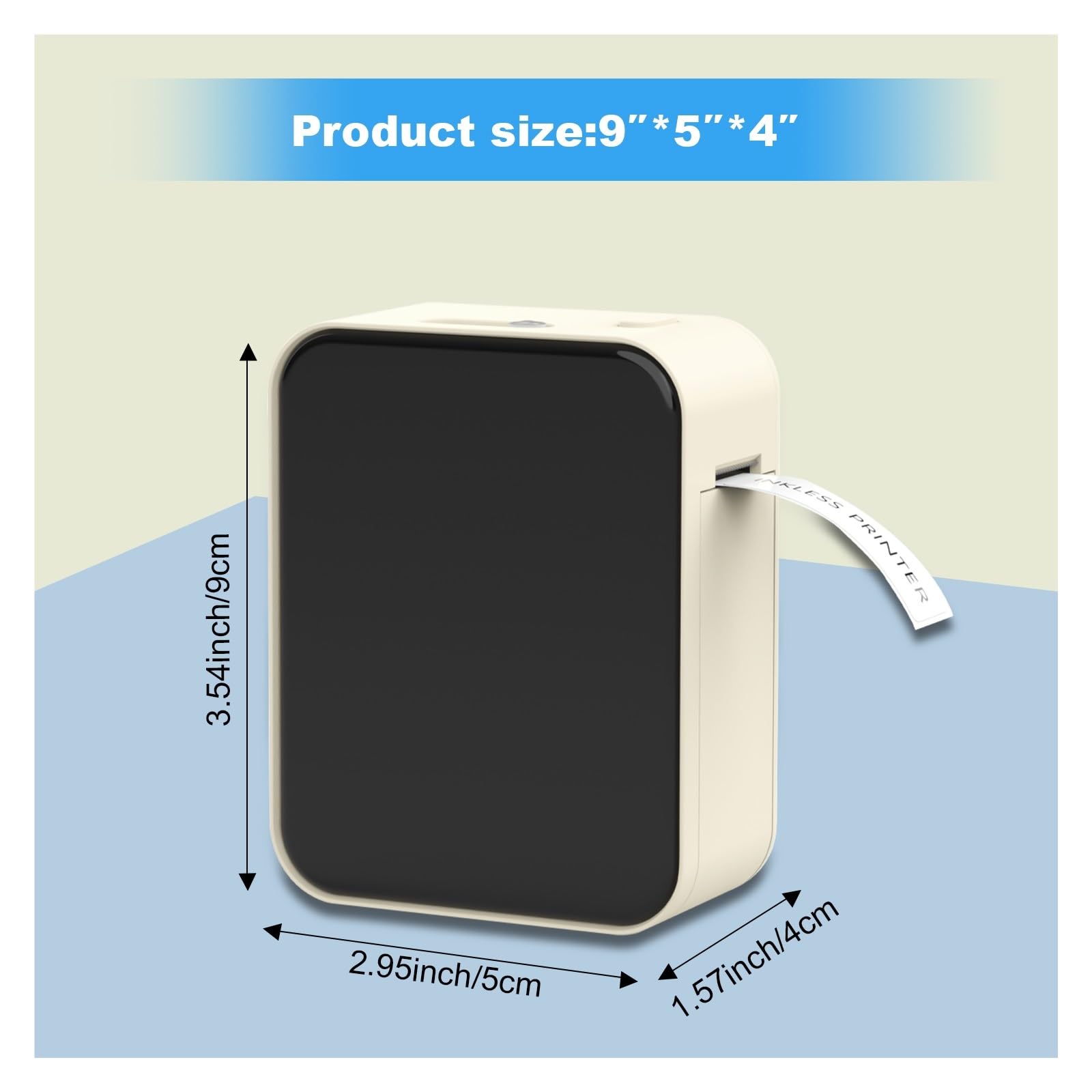 Termiczna drukarka etykiet Mini przenośna maszyna Bluetooth do domowej kuchni szkolnej prezentu/oznaczenia/oznaczenia, Niezawodne codzienne użytkowanie