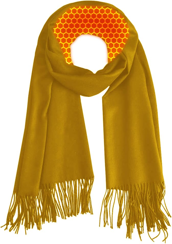 Women’s Heated Scarf – Rechargeable Neck Warmer for Winter, Outdoor, Travel