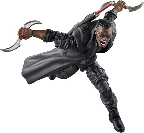 Miniatura 5 de Hasbro Marvel Legends Series Blade, figuras de acción coleccionables de cómics de 15.2 cm de Caballeros, figuras de acción de Legends