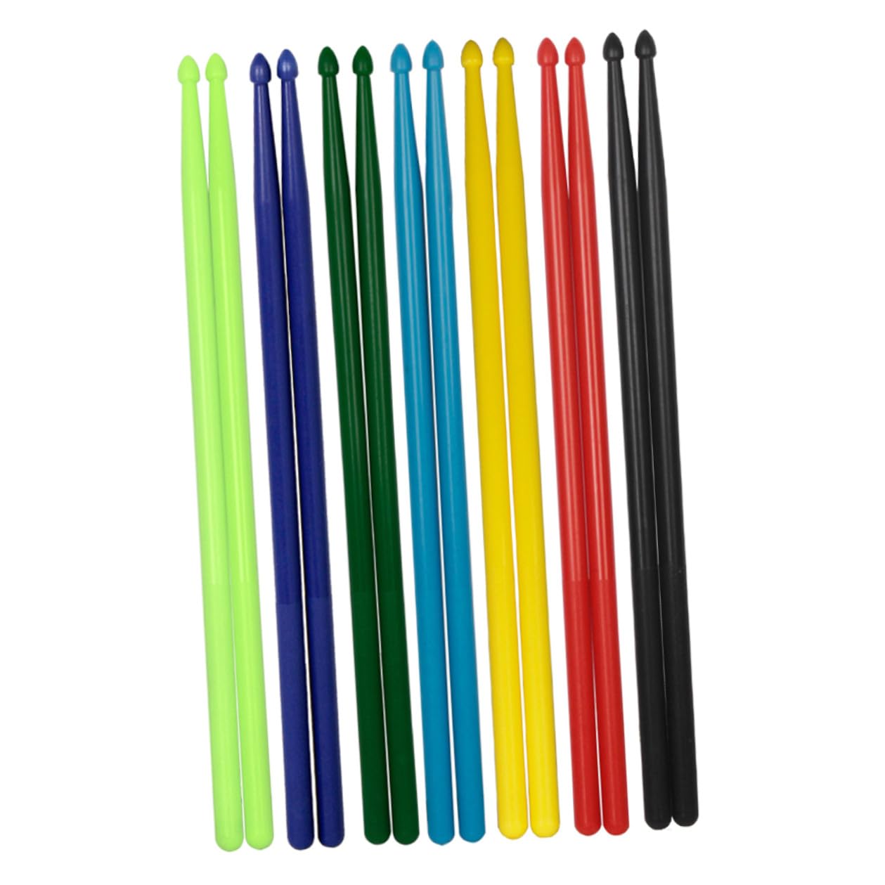 7 Pares de Baquetas Agarre Cómodo de Nailon 5a Ligeras para Principiantes y Estudiantes, Ideales para Practicar en Casa o Escuela