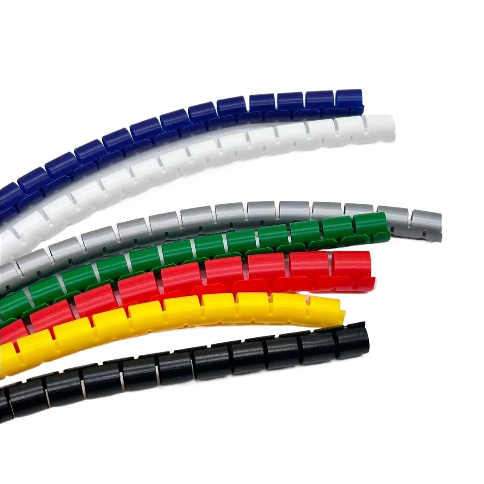 Gaine de câble Spirale de 32 mm, Tube de Protection for câbles d'ordinateur et de Souris Anti-Désordre(Yellow,10 Meters)