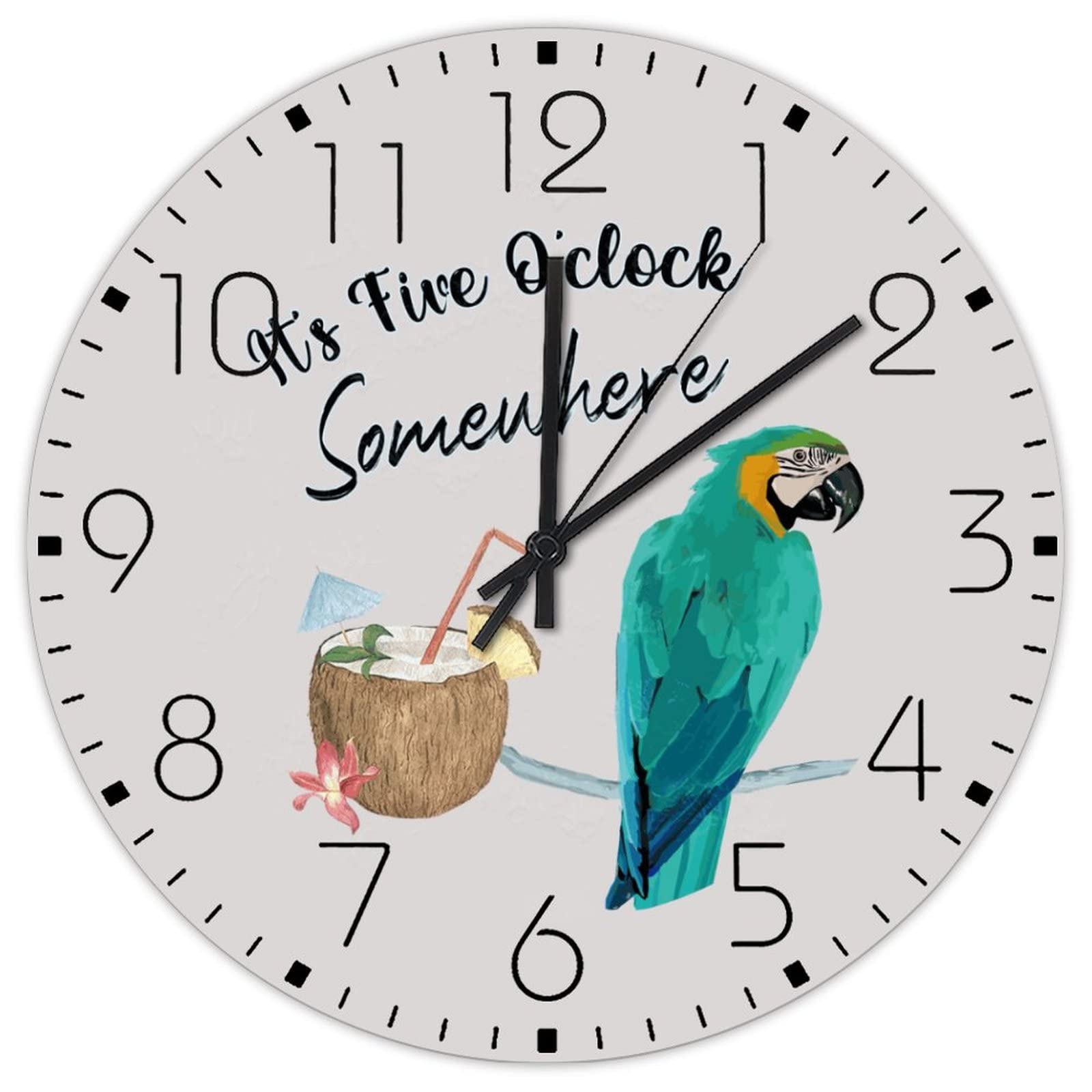 Horloge murale silencieuse sans tic-tac à pile pour un sommeil paisible en chambre d'enfant