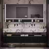 ミミック.72 Spring Mill Cabinets Emlyn 72 Inch Double-Sink Bathroom