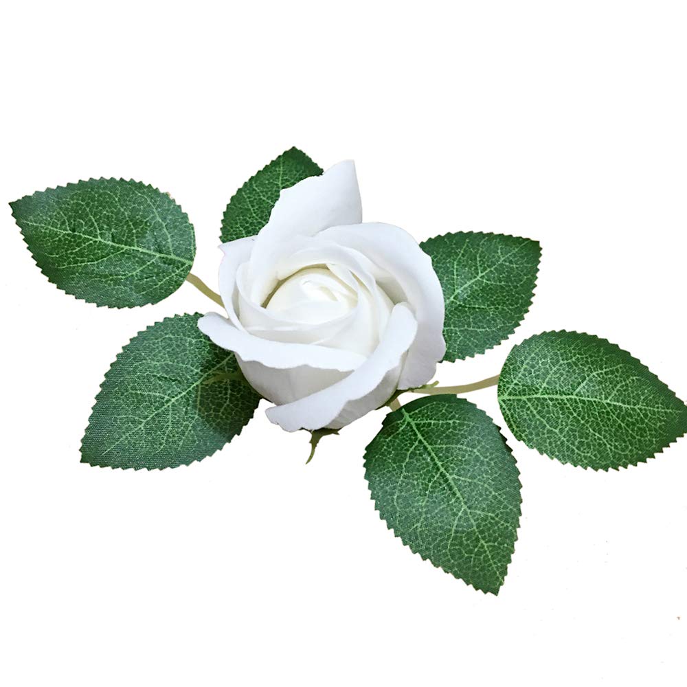 Amazon｜60枚 人工葉 ロース 葉っぱ シルク インテリア飾り 結婚式
