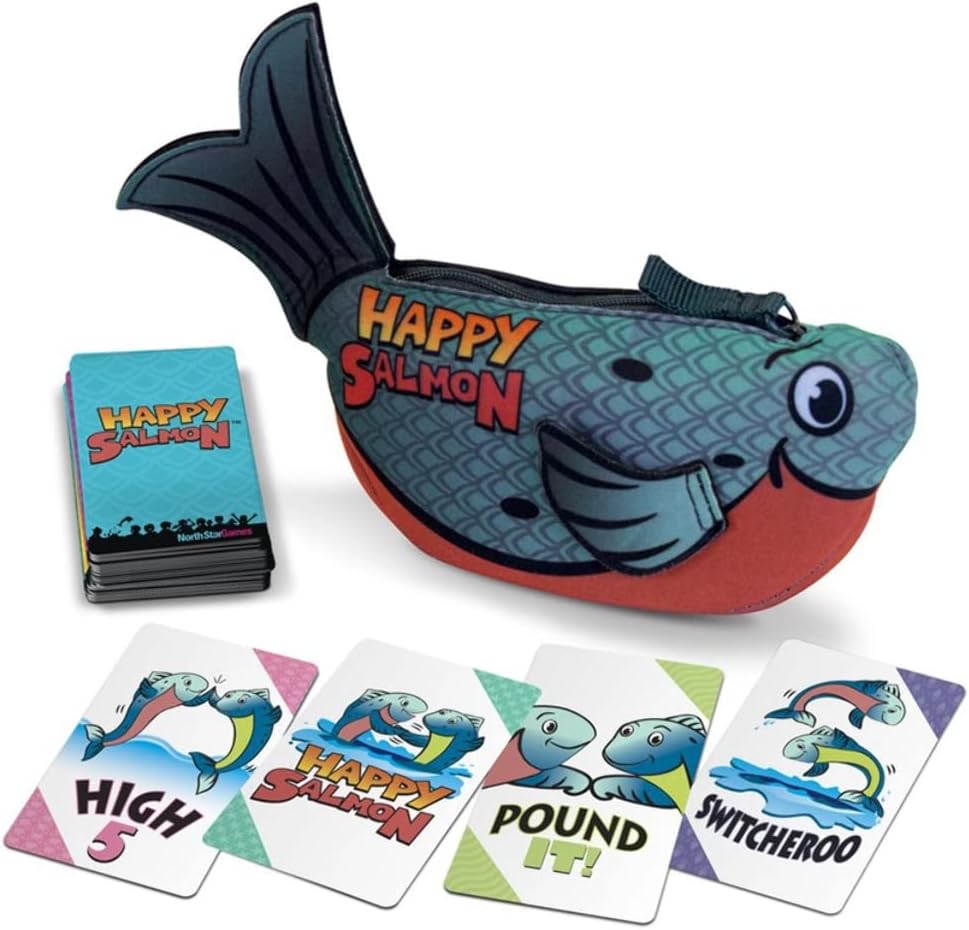 Happy Salmon Blue Fish by North Star Games | Fast Paced Family Card Game