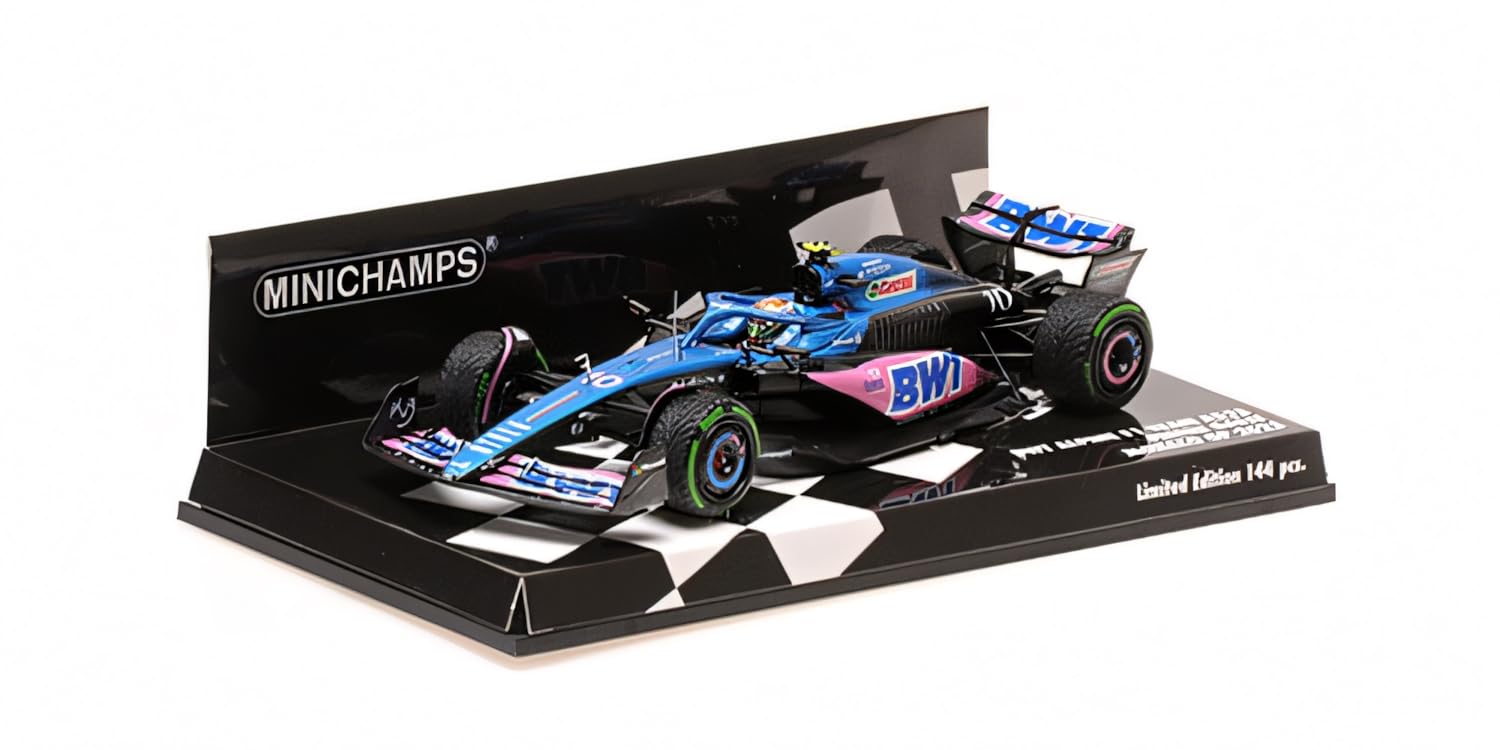 Minichamps 417230710 - BWT Alpine F1 Team A523 Pierre Gasly Monaco GP 2023 - Skala 1/43 - miniaturowy samochód kolekcjonerski