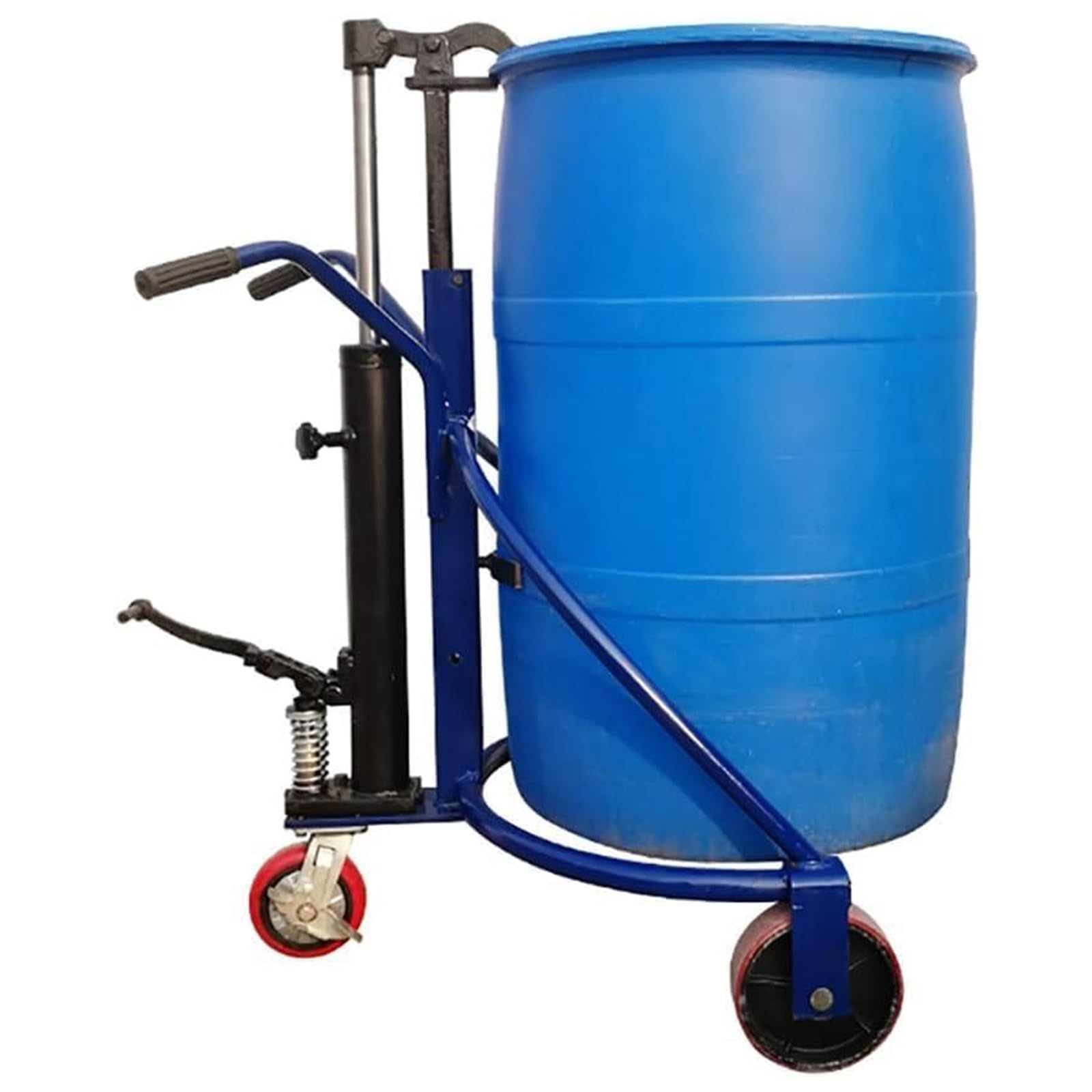 Bucket Trolley, Industrial Hydraulic Lift, Oil Drum Transporter, Suitable for Homes, Docks, Factories, And Warehouses