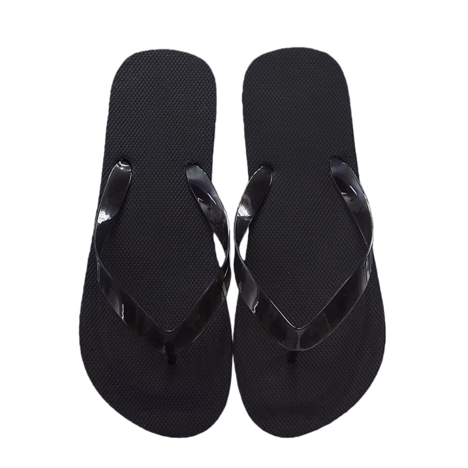 Tongs hommes pour la plage et pantoufles de bain décontractées en noir