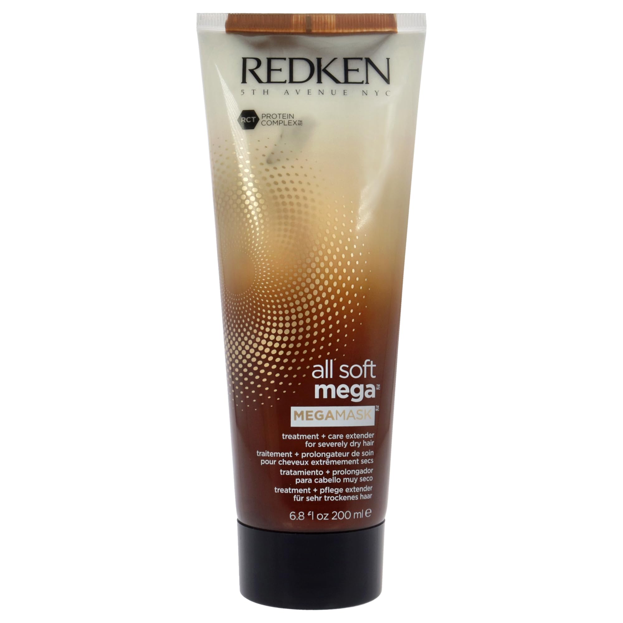 REDKEN | All Soft | Mega Mask | Treatment + Care Extender | For Dry/Brittle Hair | Moisturizes & Softens | 200ml