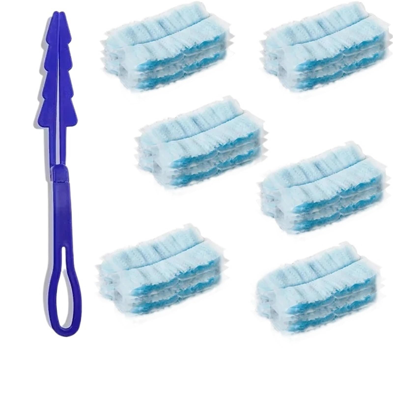 Cleaning Duster 10-100pcs Duster Refills Handle Included Electrostatic Cloths Effortless Dust Removal For Furniture Blinds(60PCS)
