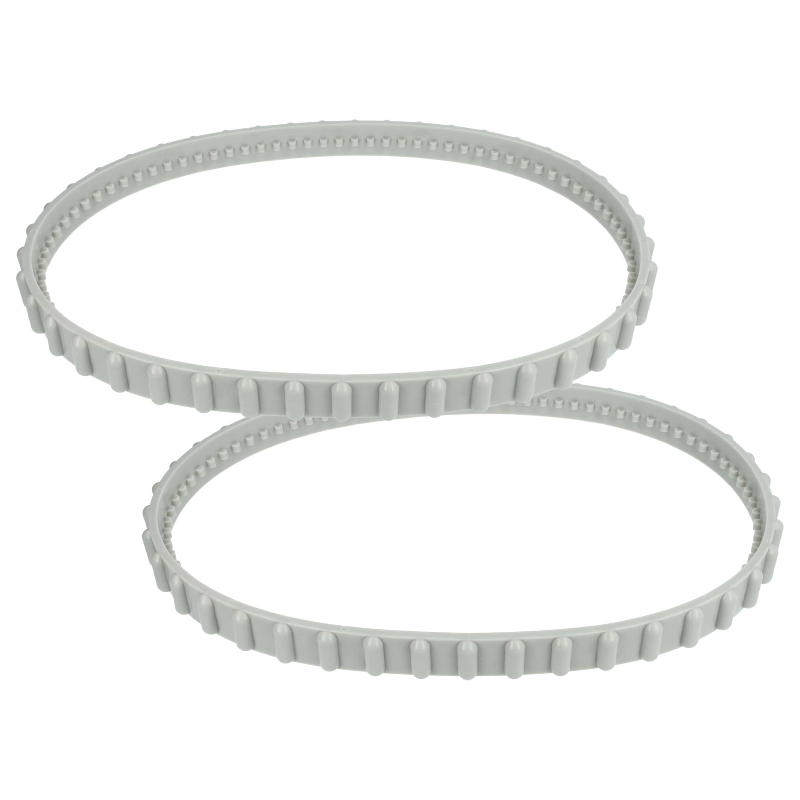 vhbw 2X Cinghia dentata Compatibile con Hayward AquaVac 300, 300 QC, Robot aspiratori per Piscine - Cinghie di Trasmissione