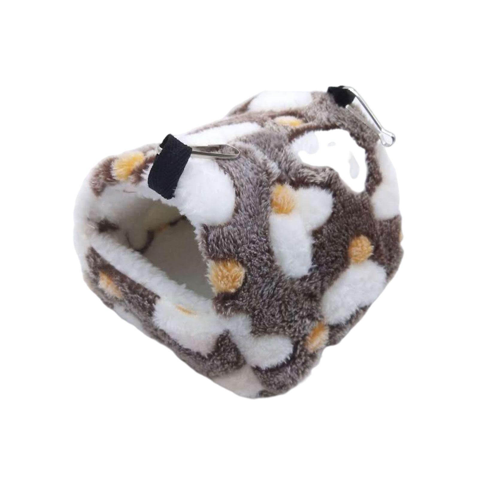 Guinea Pig Bed Cave Cozy Hamster House Rest Nest White Brown Heart|Pet Supplies | Small Animal Supplies | Beds Hammocks & Nesters-image-31