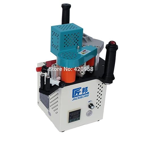 Miniatura 4 de CGOLDENWALL JBT90 - Máquina portátil de PVC para borde de madera, máquina de bandas de borde portátil con control de velocidad 0-5M/min