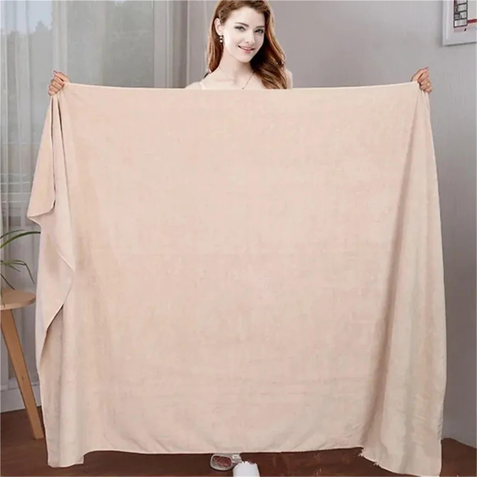 1 toalla de baño de microfibra gruesa, suave de alta absorción y secado rápido, toalla de baño, toalla de playa, toalla de baño (gris, 120 x 200 cm)