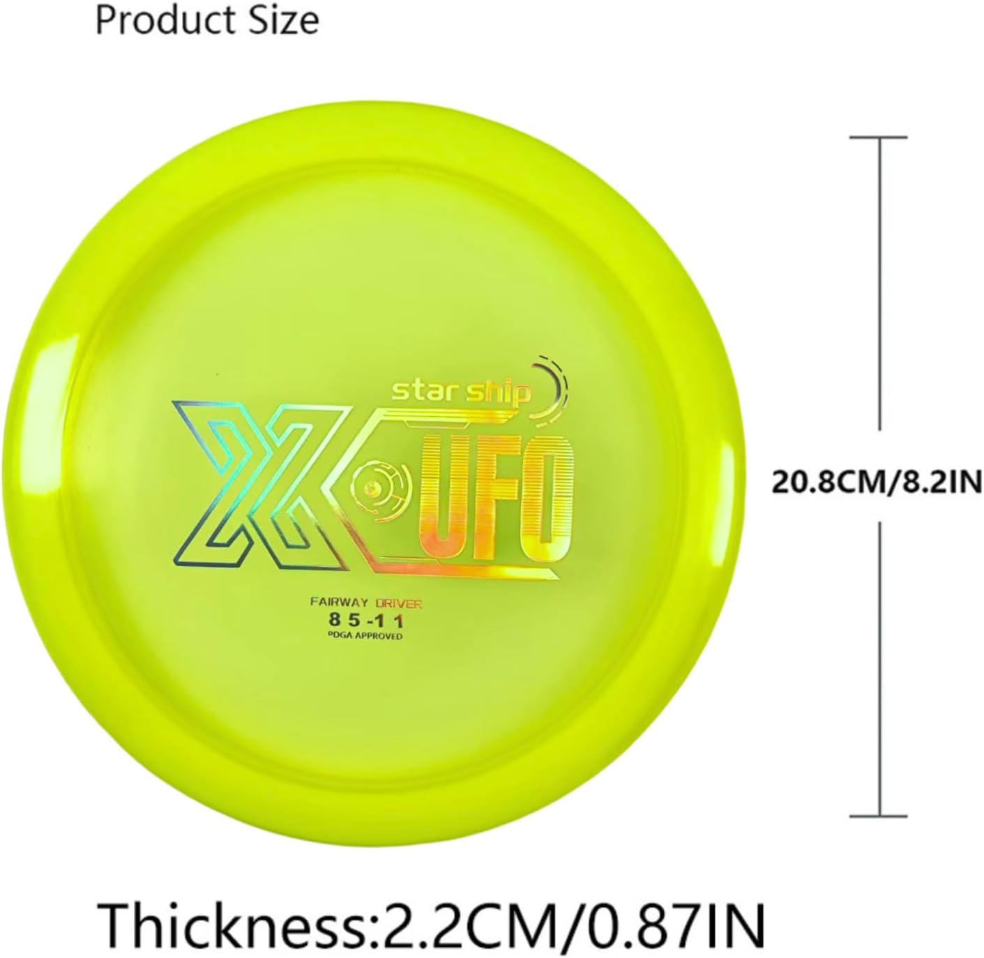 X-UFO Disc Golf Set - Disc Golf Starter Set, Includes 1 Putter, 1 Driver, and 1 midrange disc, Weighing 170-178 Grams. Suitable for Beginners and Professional disc Golf tournaments