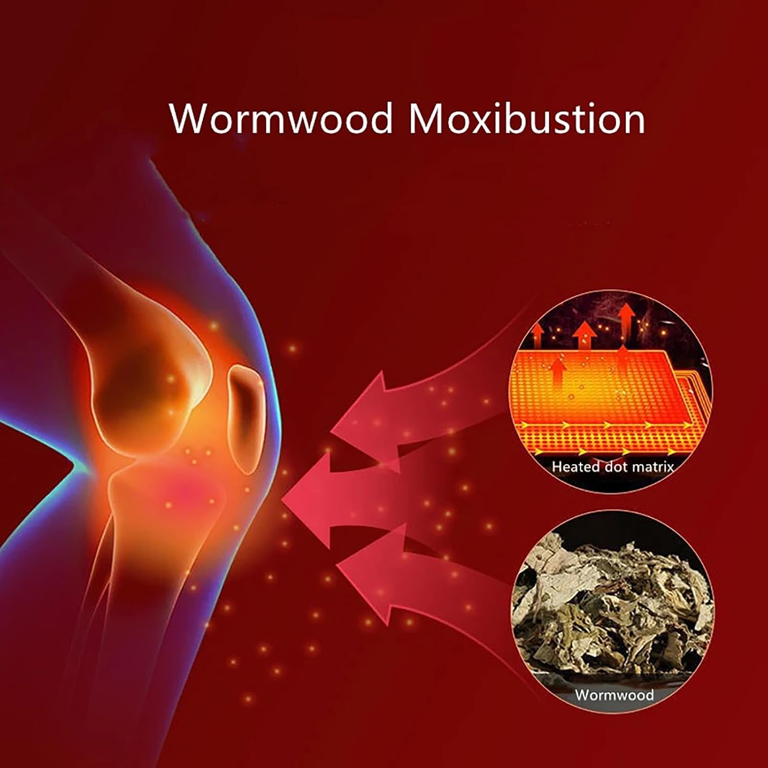 Long Wormwood Knee Brace Winter Warm Knee Pad Women Men Thermal Cotton Leg Sleeve Support Elderly Leg Warmer Protector