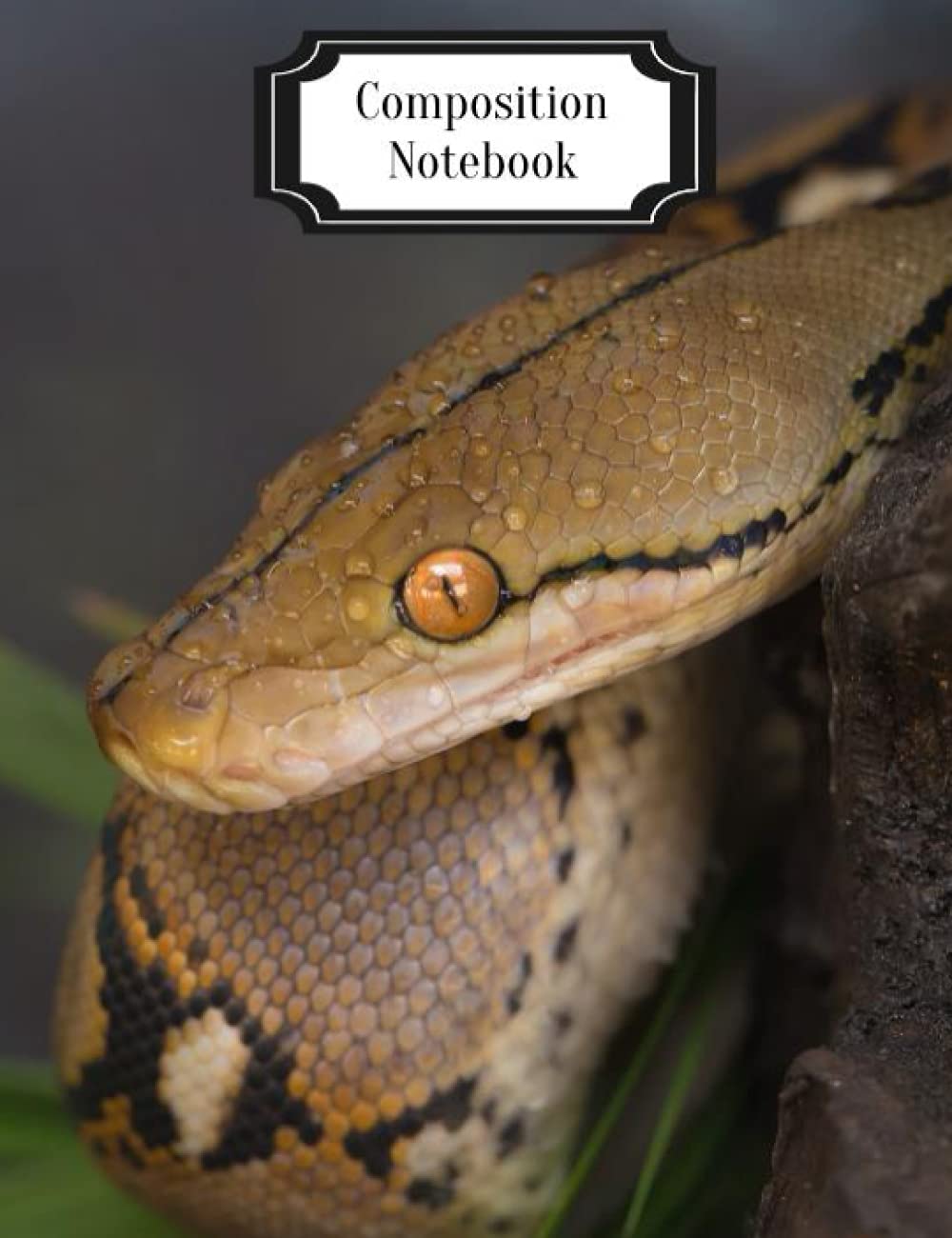 Coiled Snake College Ruled Composition Book: Wildlife Themed Stationary