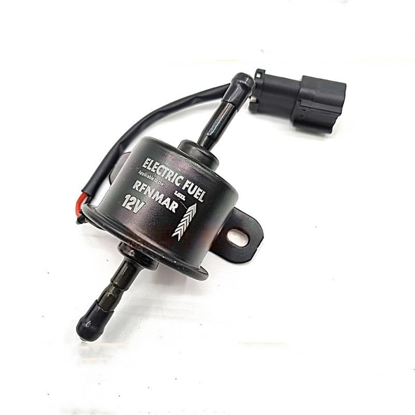 RISWEKFW 24V Fuel Pump for Excavator External 12V Mini Gasoline Diesel Pump Electronic Pump(Silver)