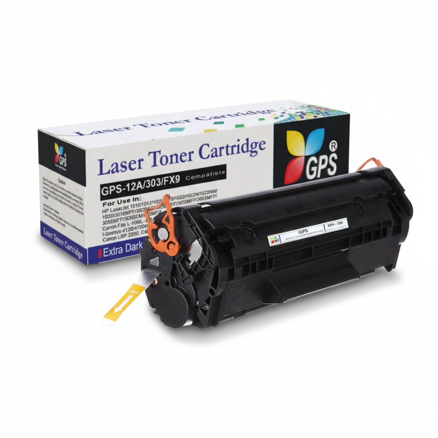 GPS Colour Your Dreams 12A (Q2612A) Black Laser Toner Cartridge, Compatible for HP Laserjet 1010, 1012, 1018, 1020, 3050, M1005 MFP & Canon LBP 2900 Printers (1pcs)