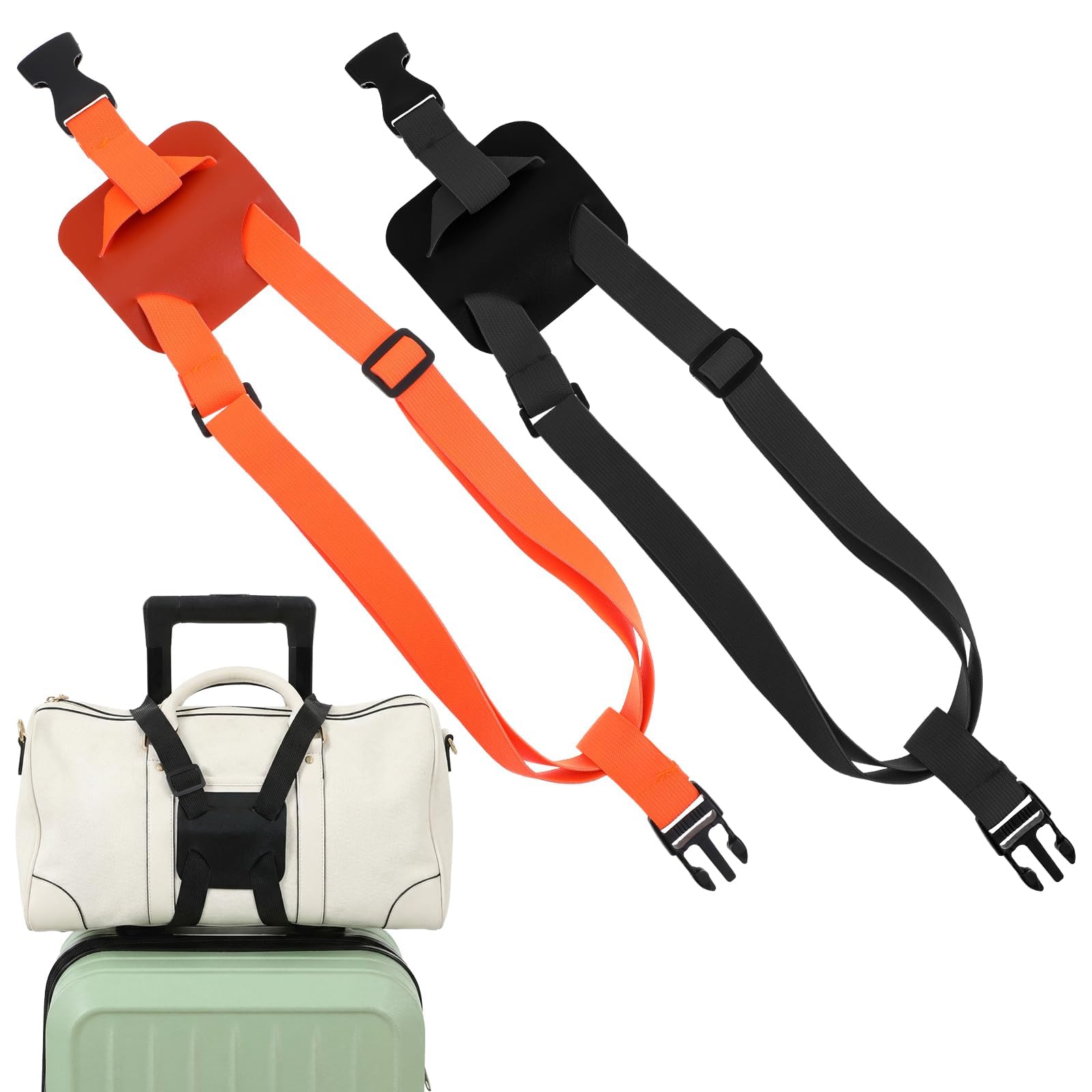 Luggage Straps, Travel Bag Connector 2-Piece Set, Secure Strap for Suitcases, Durable Straps for Organized Packing-image-5