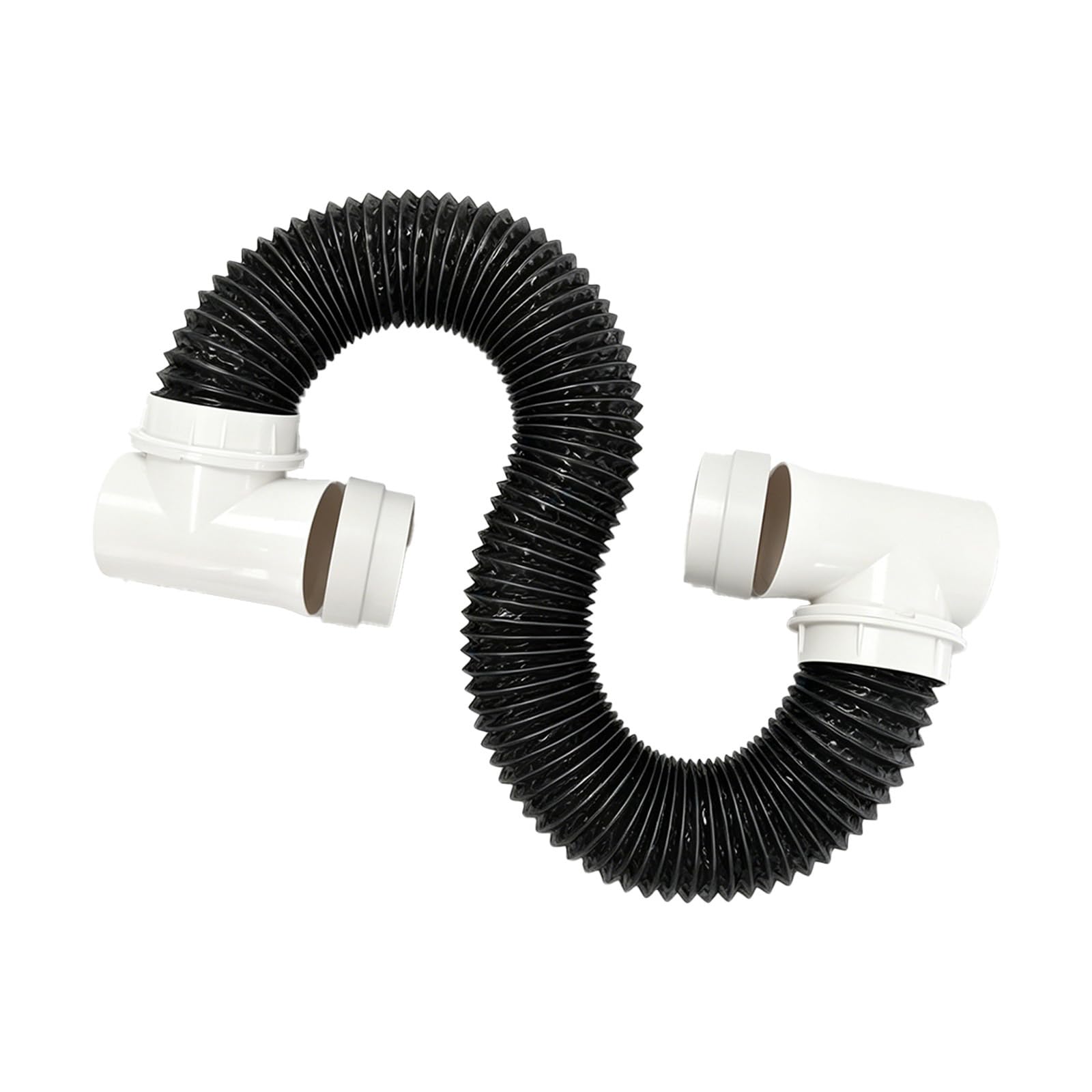 Juego de ventilación para secadora con brida de pared y manguera de