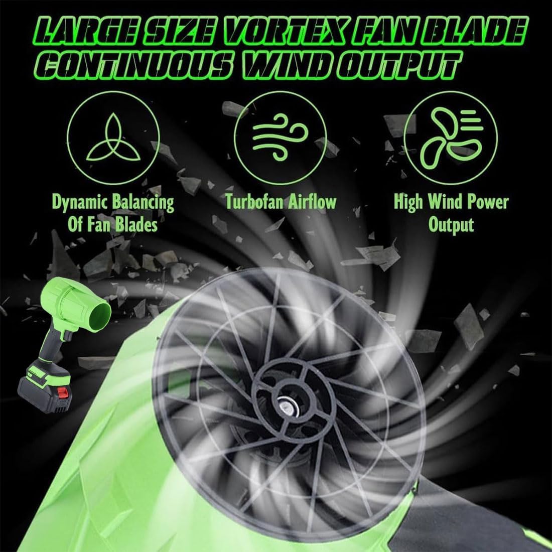 Seese Pro Blower, Souffleur à Feuilles Sans Fil, 32 000 Tr/min, Ultra Léger Et Ultra Puissant, Pour Nettoyage De Voiture, Cour, Camping, Terrasse (rouge, 2 Piles